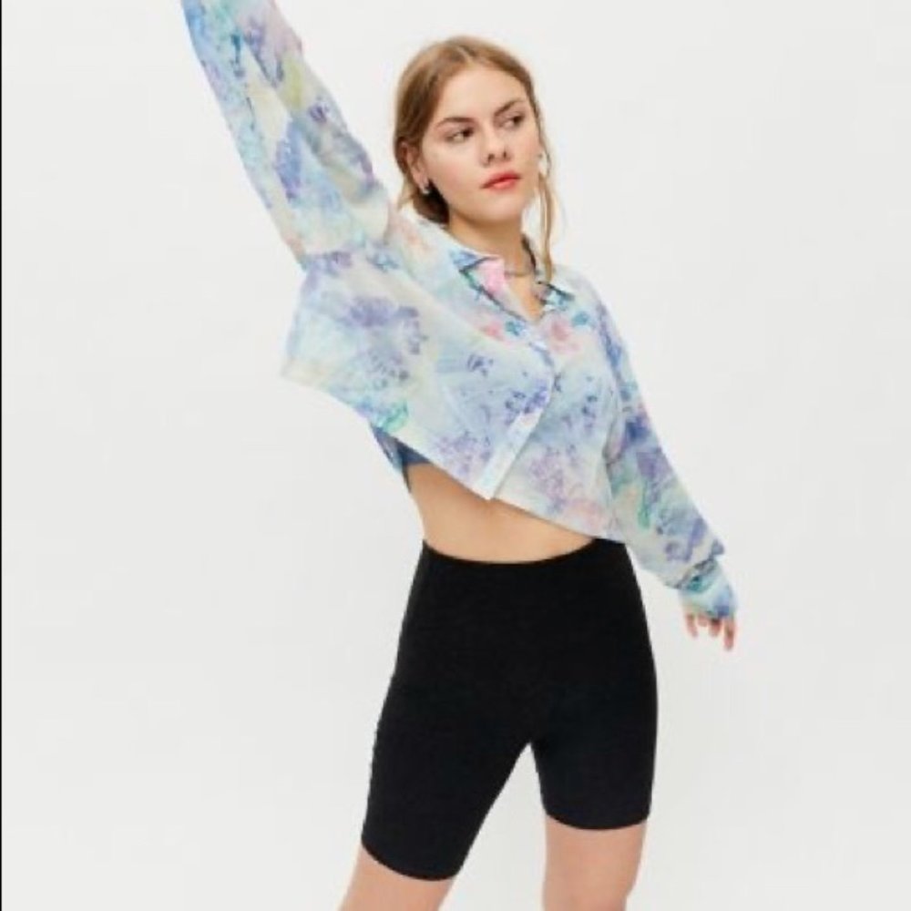 UO Brinley mesh shirt